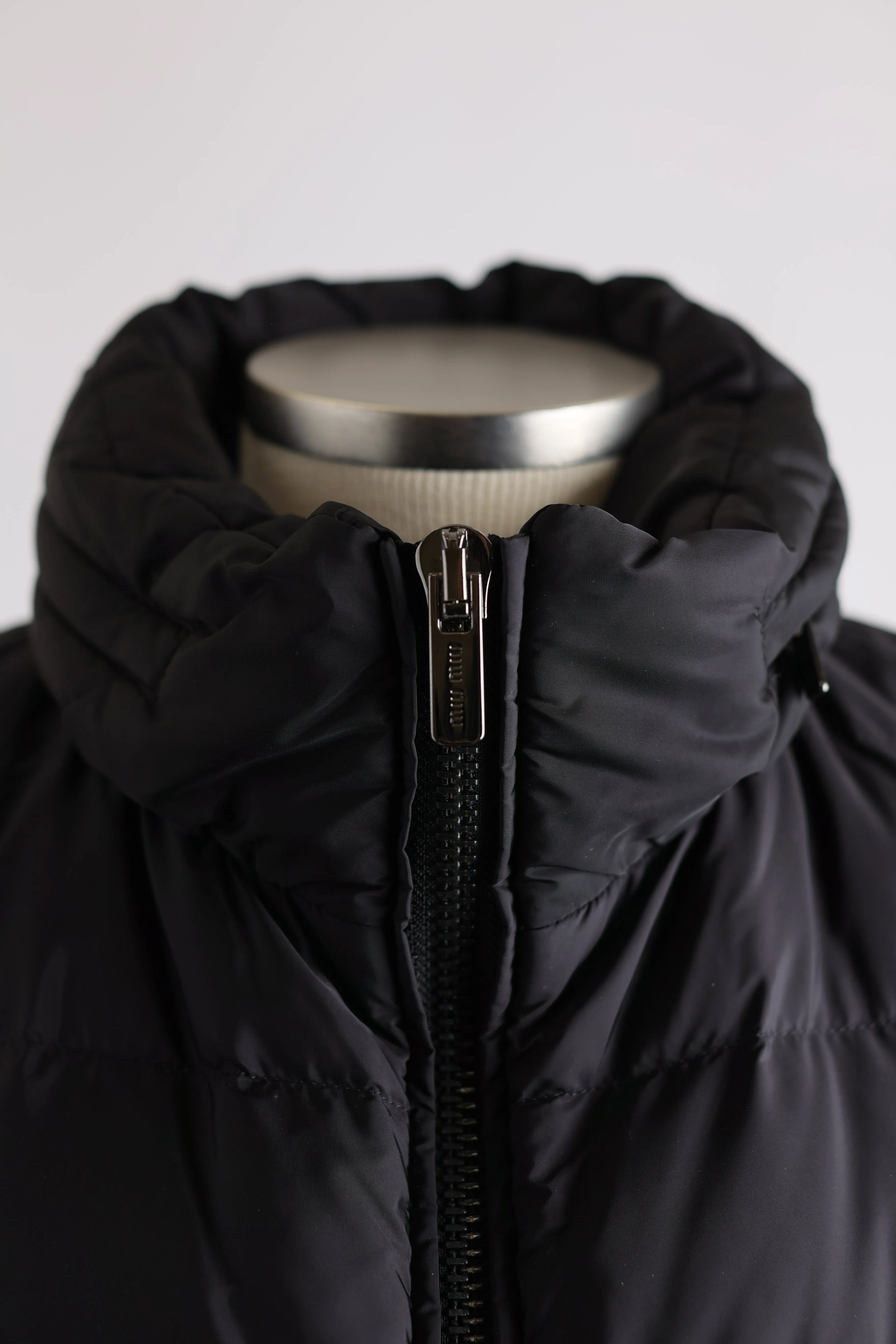 Flounce Hem Down Puffer Jacket