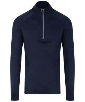 French Navy - Cool Flex long half-zip top