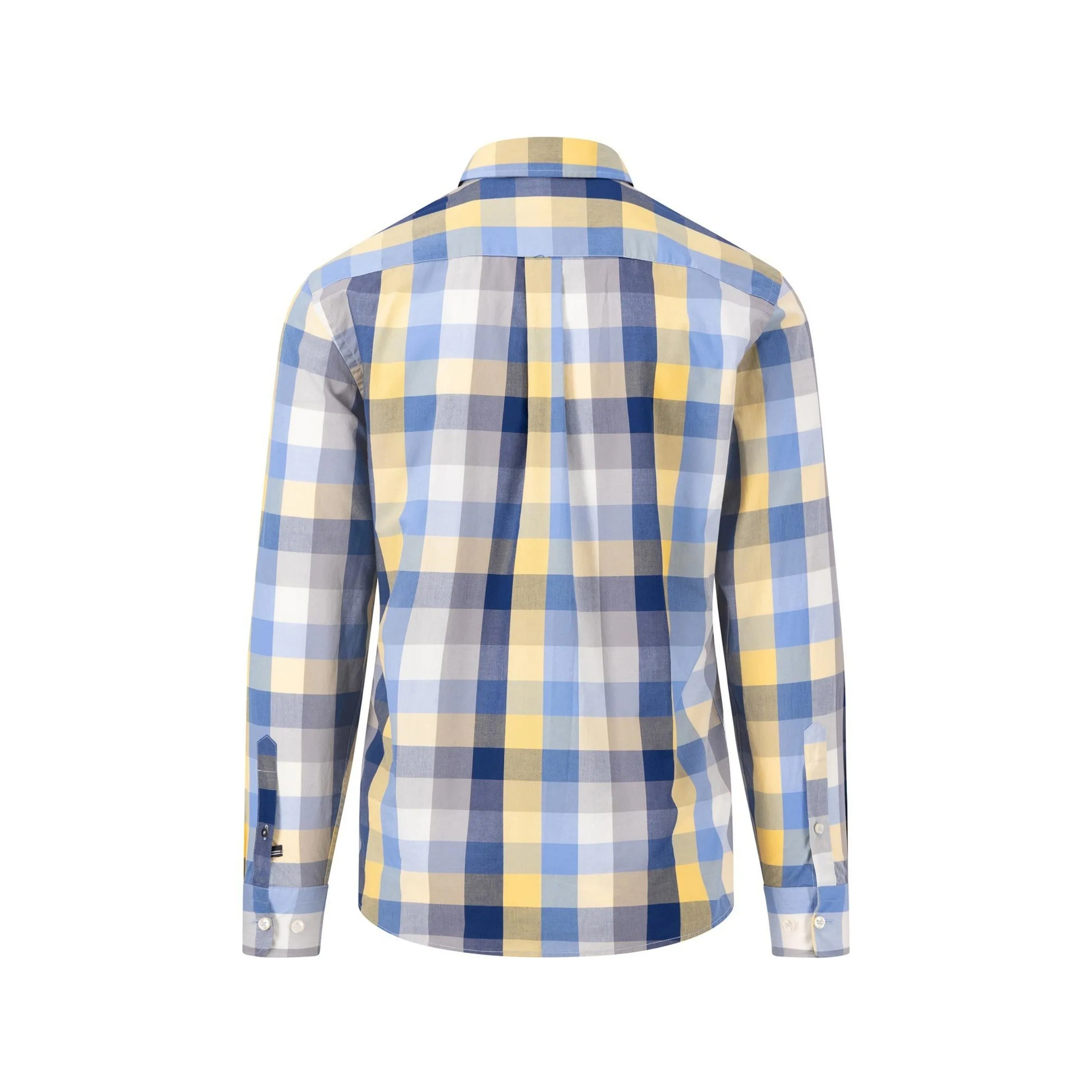 Fynch-Hatton Superfine Pure Cotton Casual Check Shirt 14138000 Pineapple