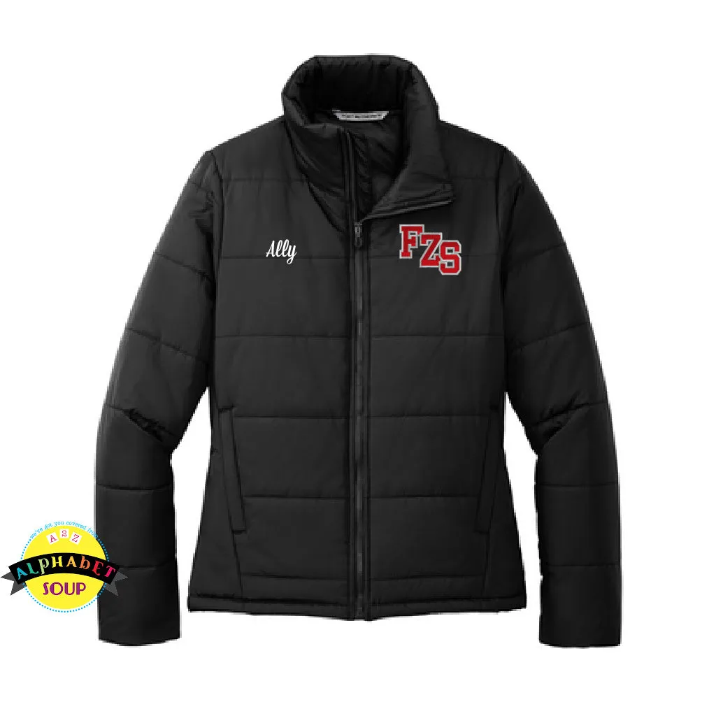 FZS Bulldogs Cheer Port Authority Ladies Puffer Jacket