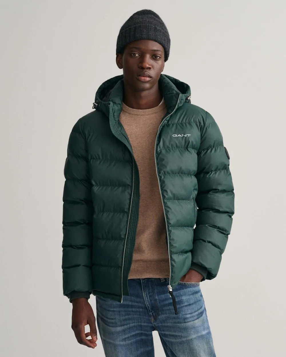 GANT - Active Cloud Puffer Jacket - Tartan Green