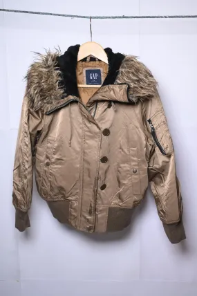 Gap Gold Brown Premium Puffer Jacket