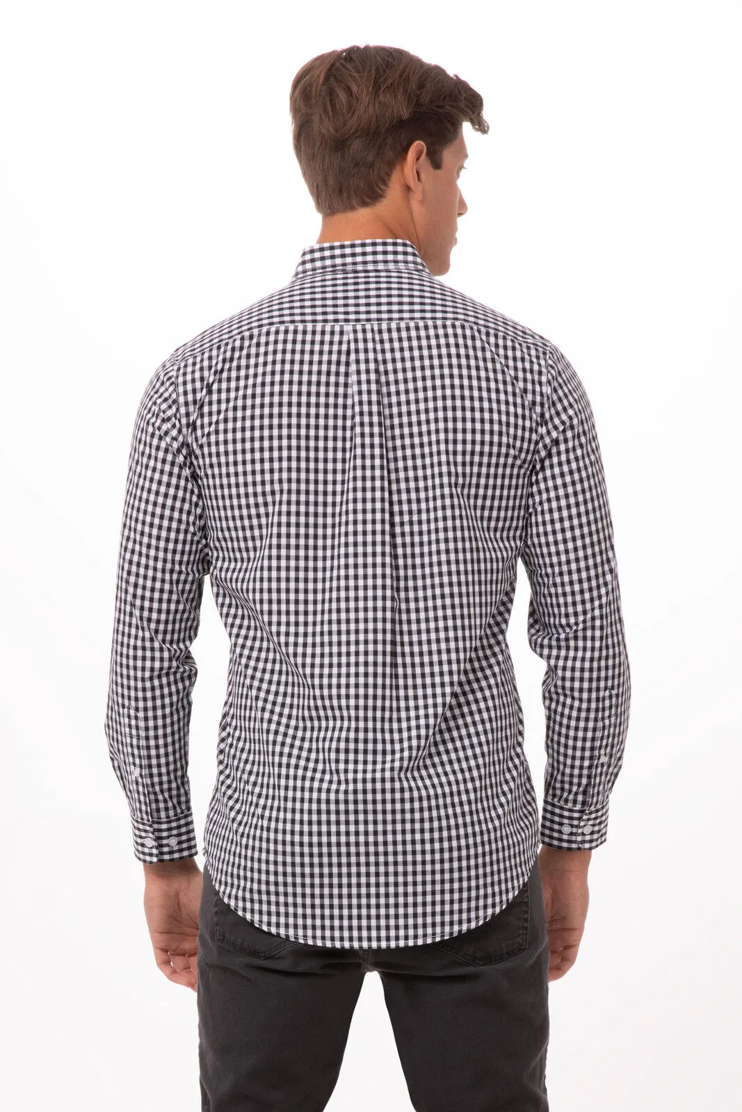 Gingham Men's Dress Shirt-