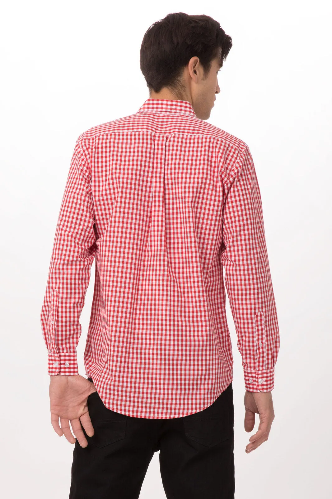 Gingham Men's Dress Shirt-