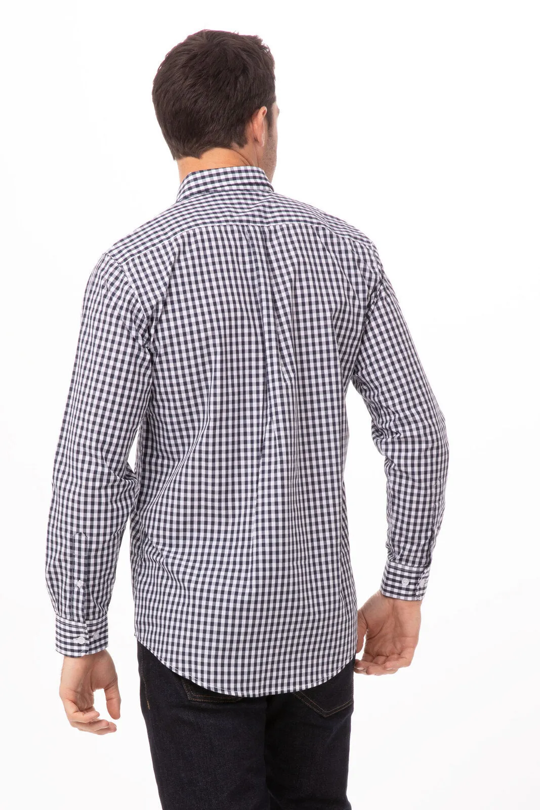 Gingham Men's Dress Shirt-