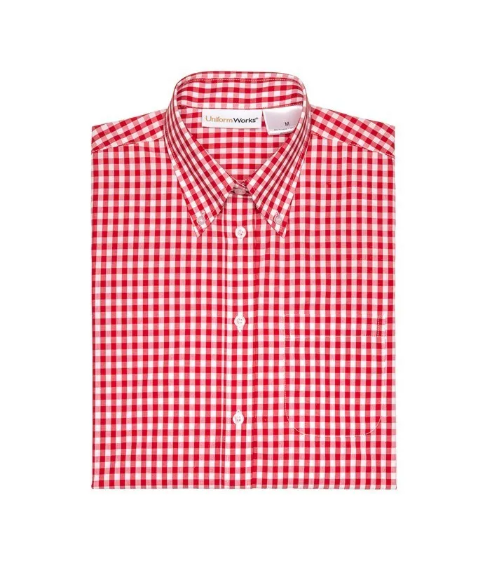 Gingham Men's Dress Shirt-