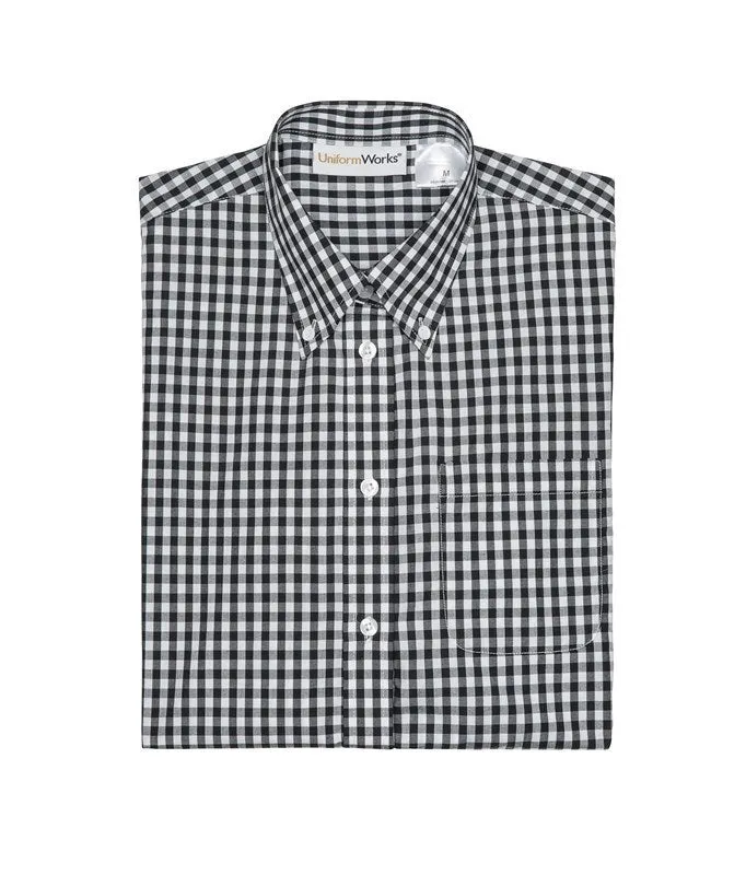 Gingham Men's Dress Shirt-