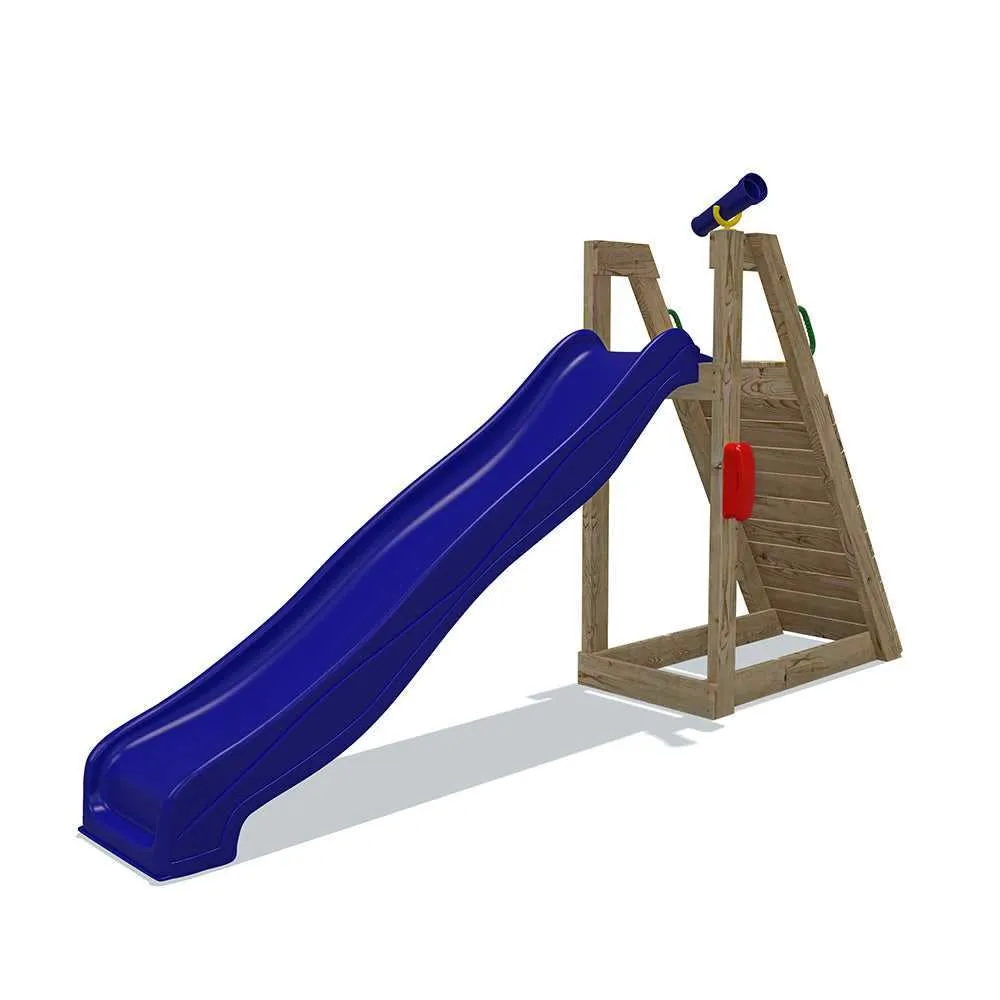 Go Wild Kids 8ft Freestanding Climb & Slide With Platform & Telescope