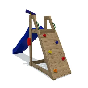 Go Wild Kids 8ft Freestanding Climb & Slide With Platform & Telescope