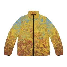 Gold and blue spots - Inovax Men's Puffer Jacket