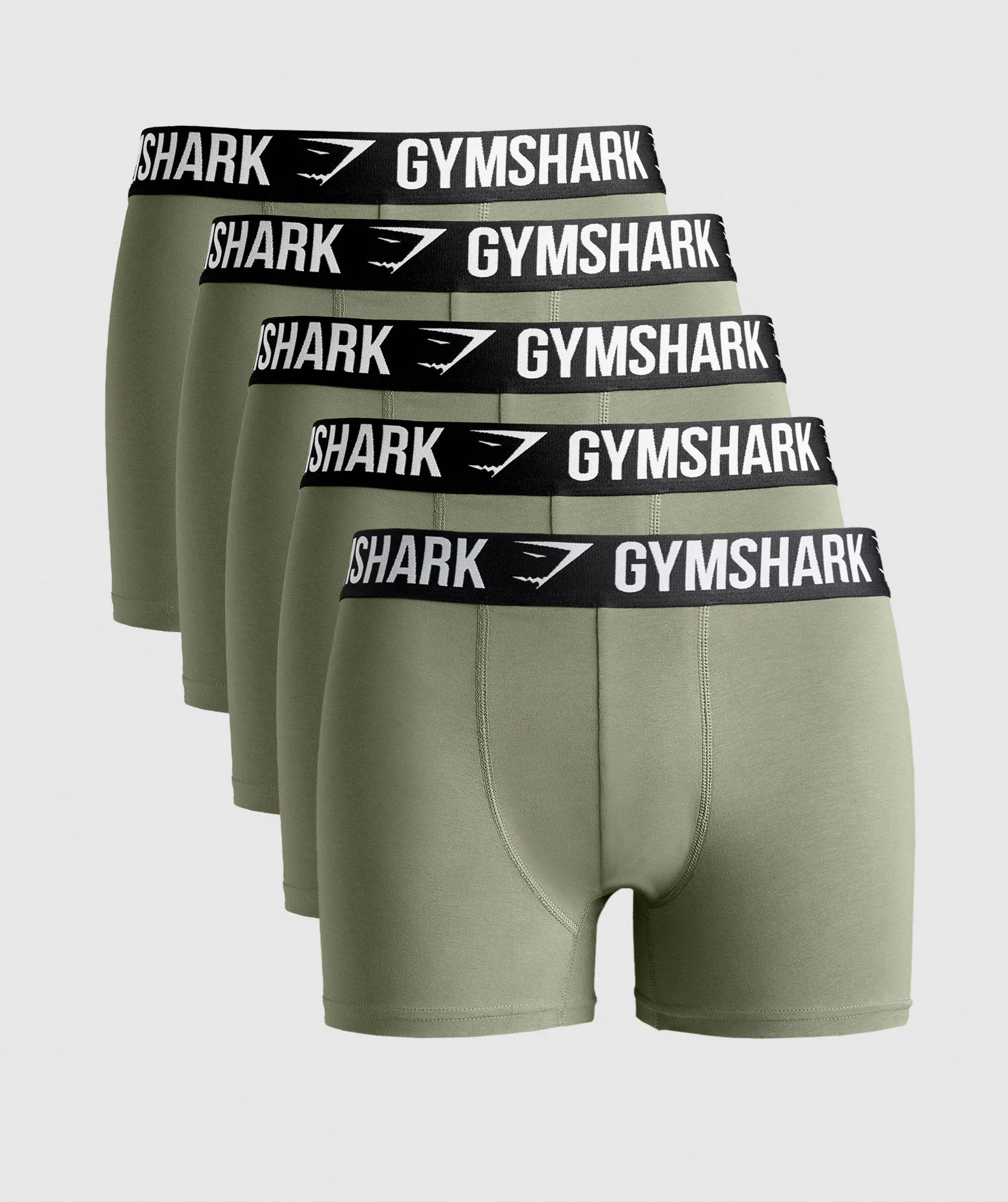 Gymshark Boxer Brief 5PK - Utility Green