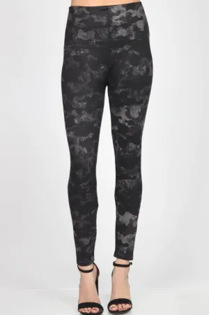 Hight Waist Distressed Camo Leggings