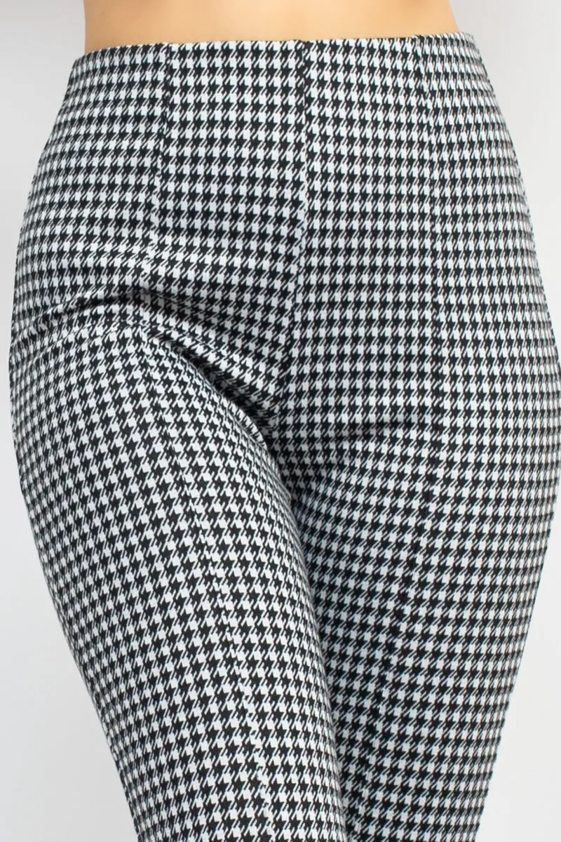 Houndstooth Bell Bottom Pants - Ships from The US