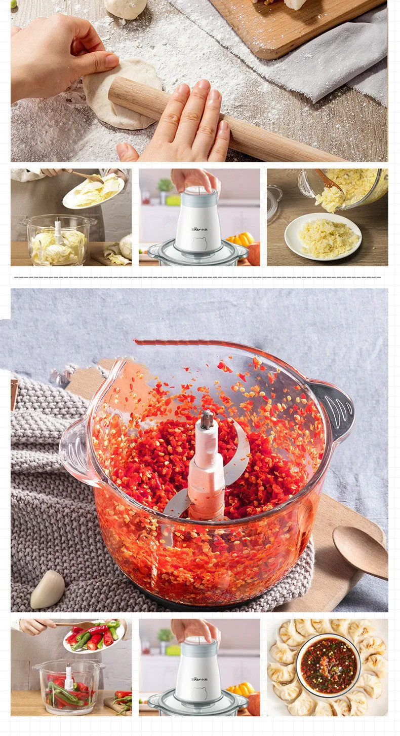 Household Electric Multi-function Small Vegetable Chopper Blender Cooking Machine