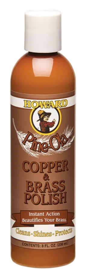 Howard Pine-Ola CB0008 Metal Polish, 8 oz, Bottle, Liquid, Mild Pine, Gray :EA: QUANTITY: 1