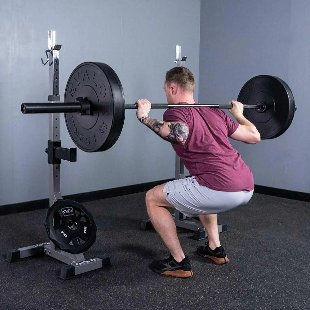 Independent Squat Stands w/ Plate Storage