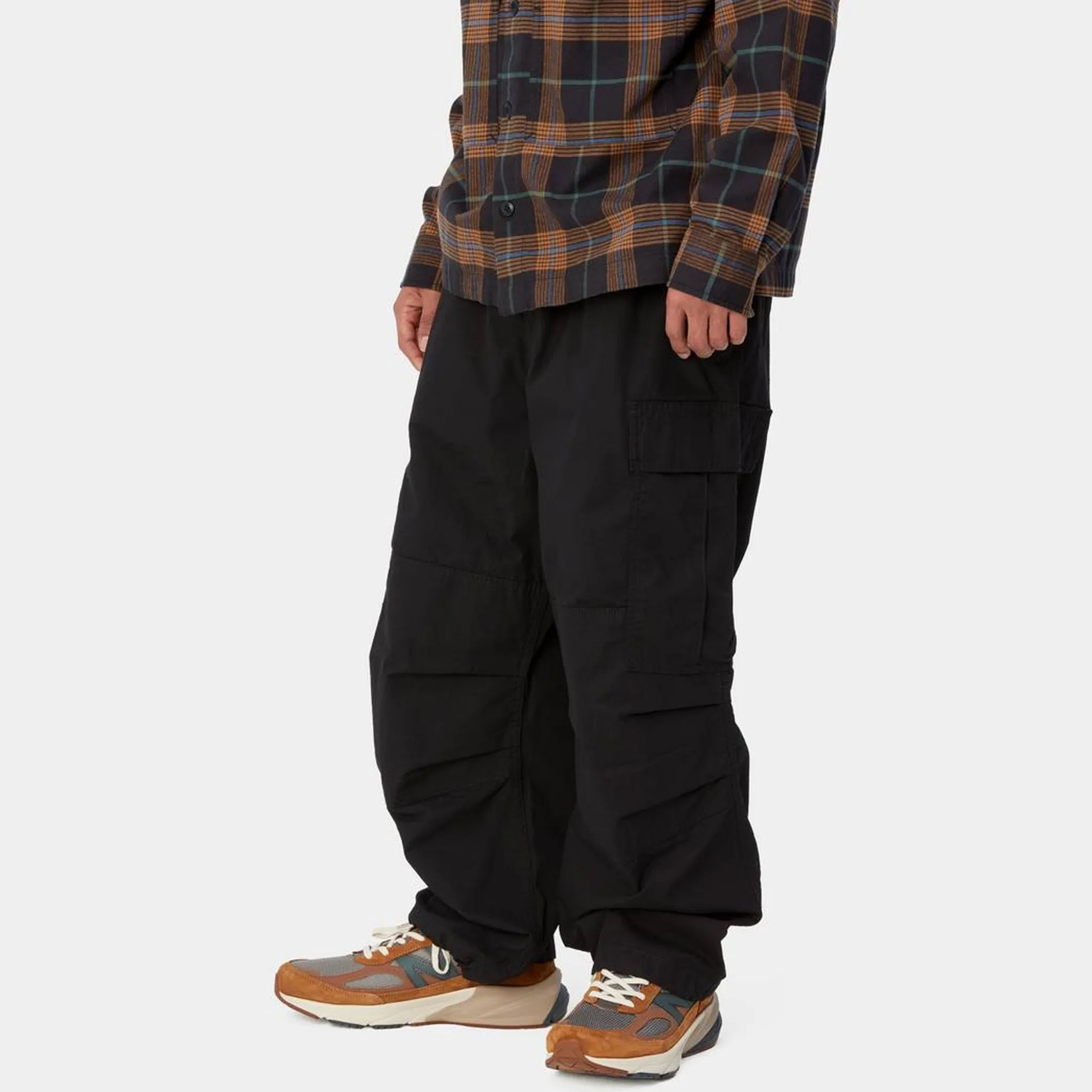 JET CARGO PANTS (Black Rinsed)