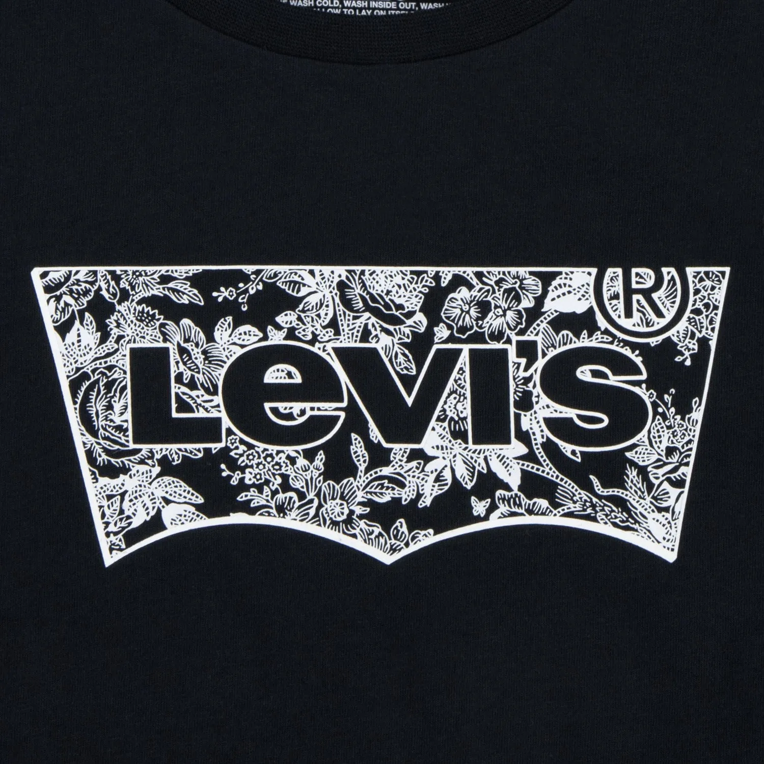 Levi's BLACK Floral Batwing Tee