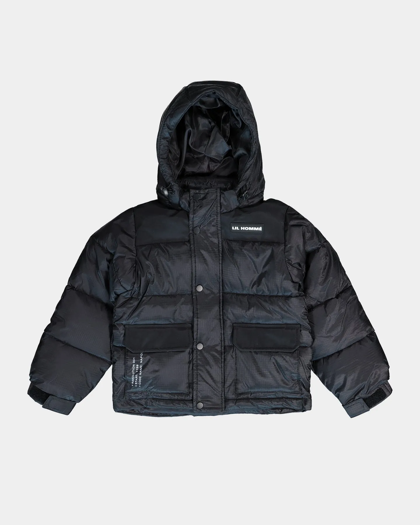 Lil Homme Kid's Roadman Puffer Jacket Black