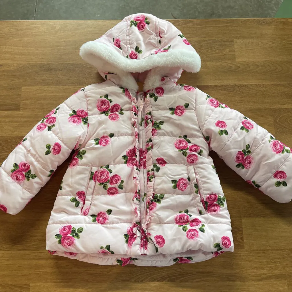 Little Me Rose Puffer Jacket - 18m