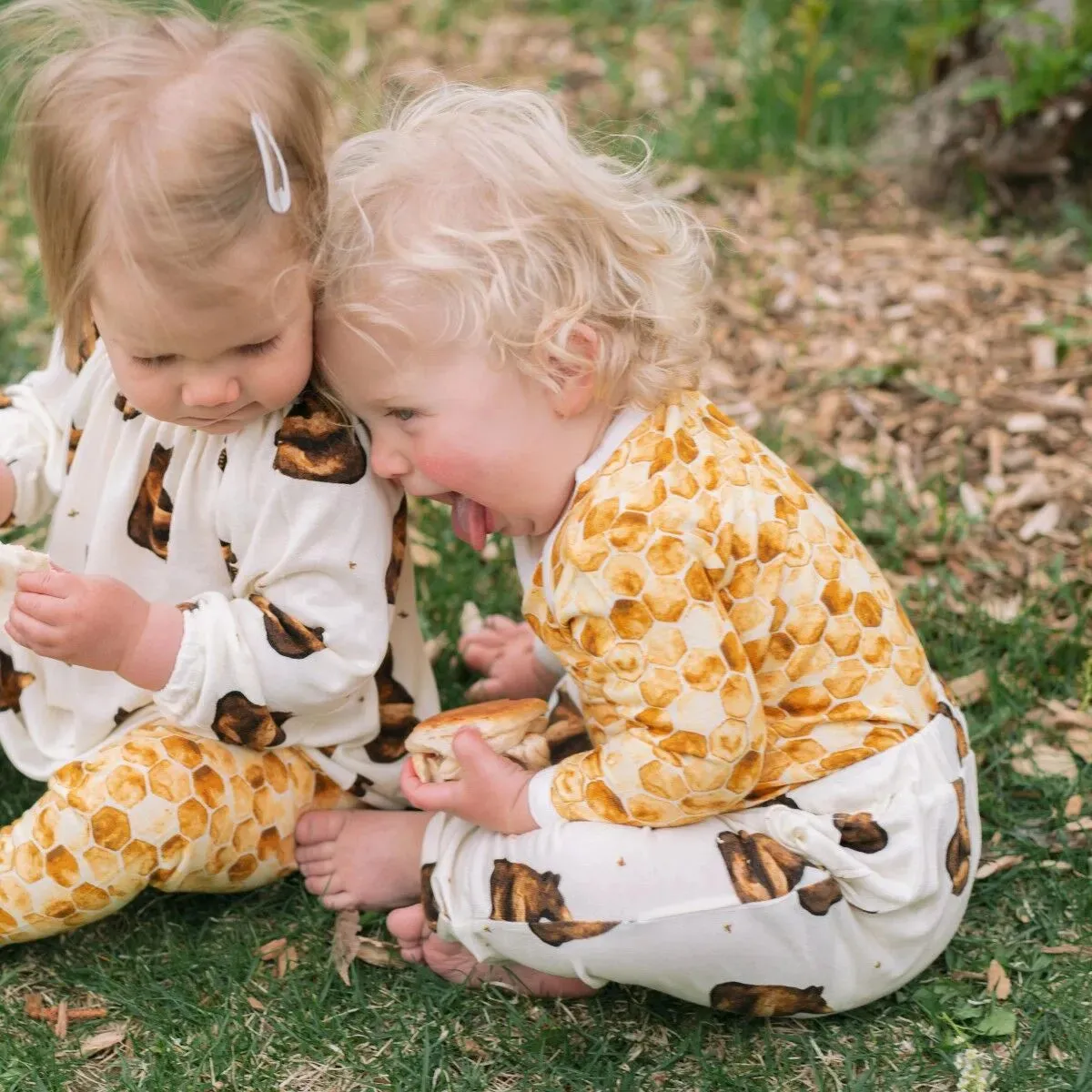 Long Sleeve Honeycomb Onesie