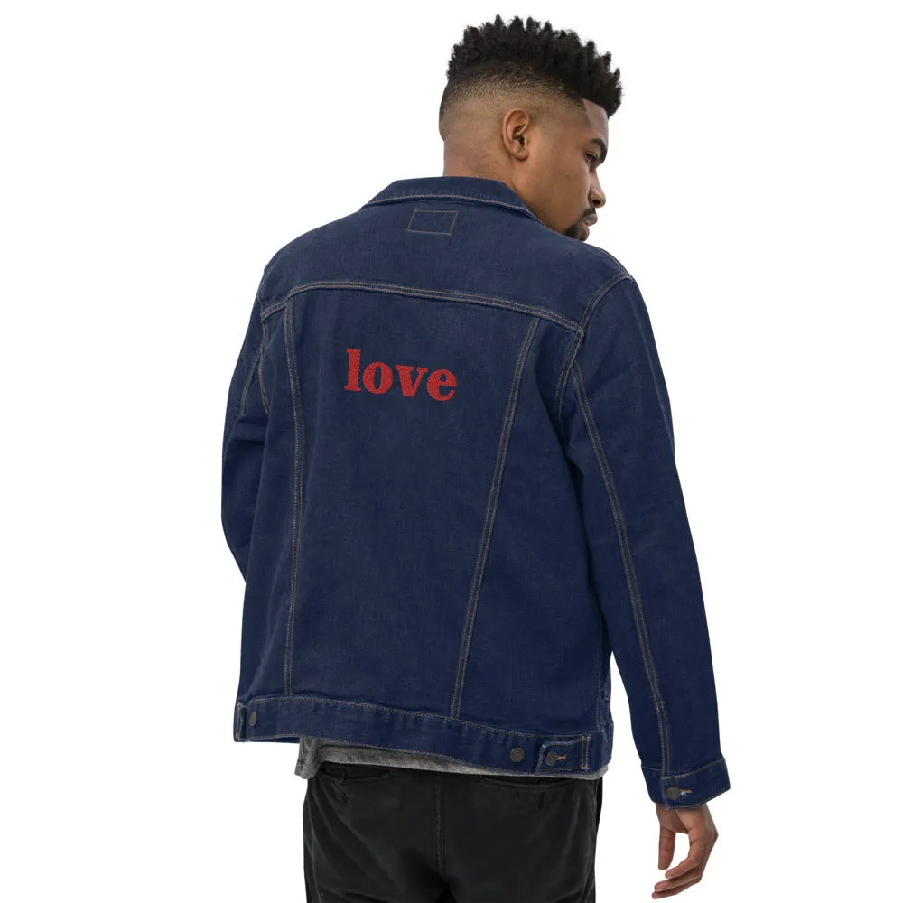 Love | unisex denim jacket