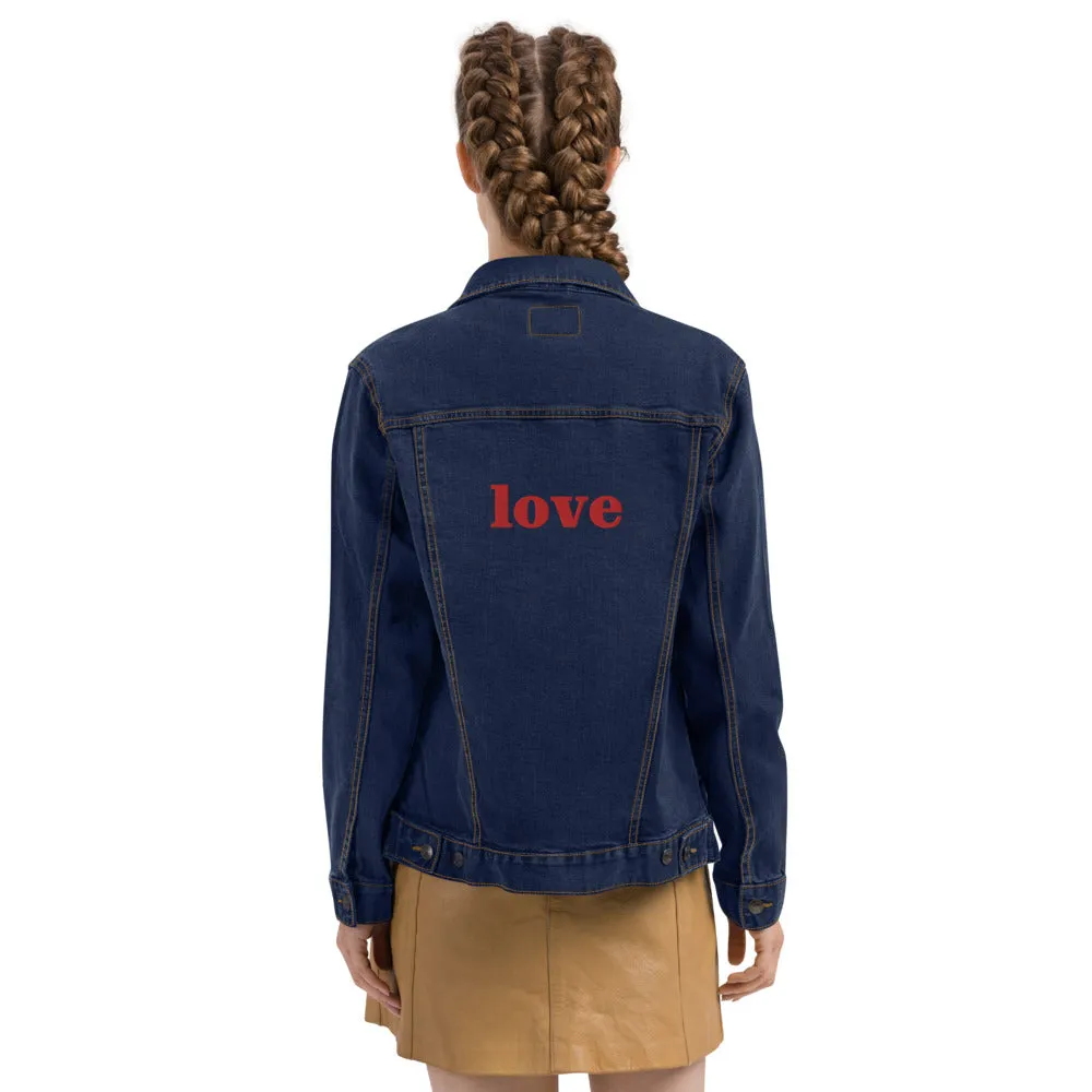 Love | unisex denim jacket