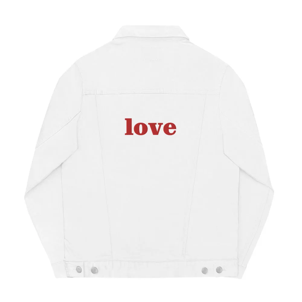 Love | unisex denim jacket