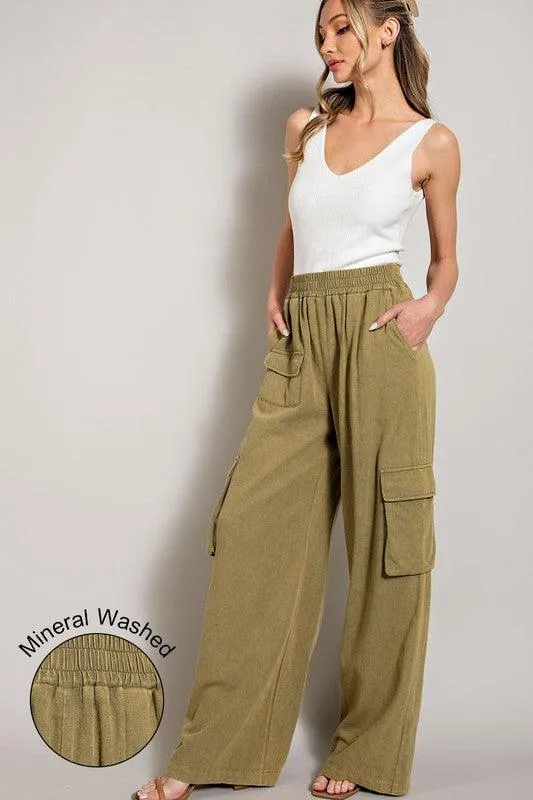 Lulla Mineral Washed Cargo Pants