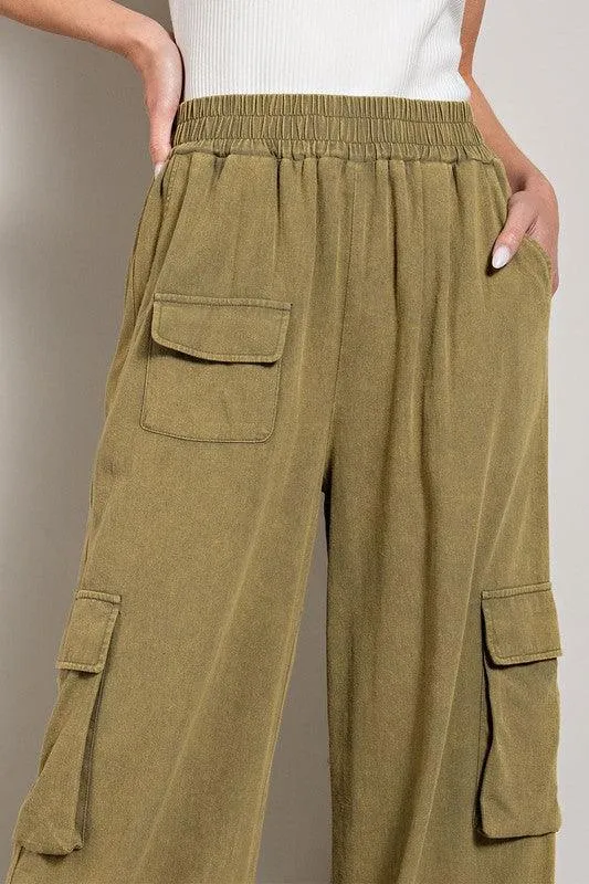 Lulla Mineral Washed Cargo Pants