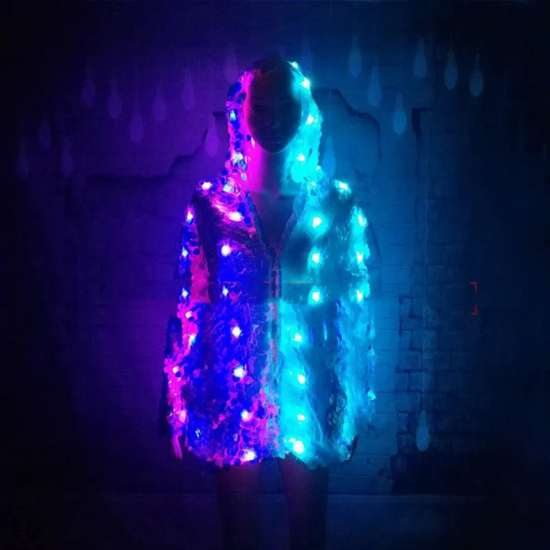 Luminous Outer Creative Jacket Sequined Jacket With Light