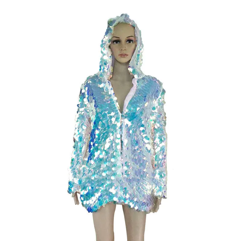 Luminous Outer Creative Jacket Sequined Jacket With Light