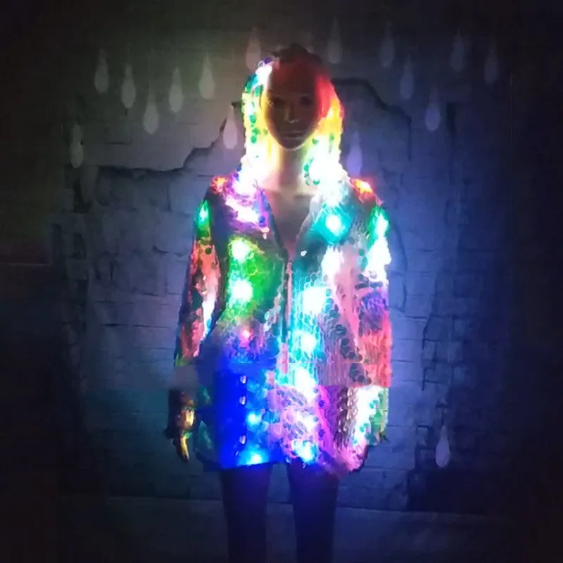 Luminous Outer Creative Jacket Sequined Jacket With Light