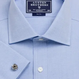 Made 2 Order - Blue Plain Oxford Pinpoint