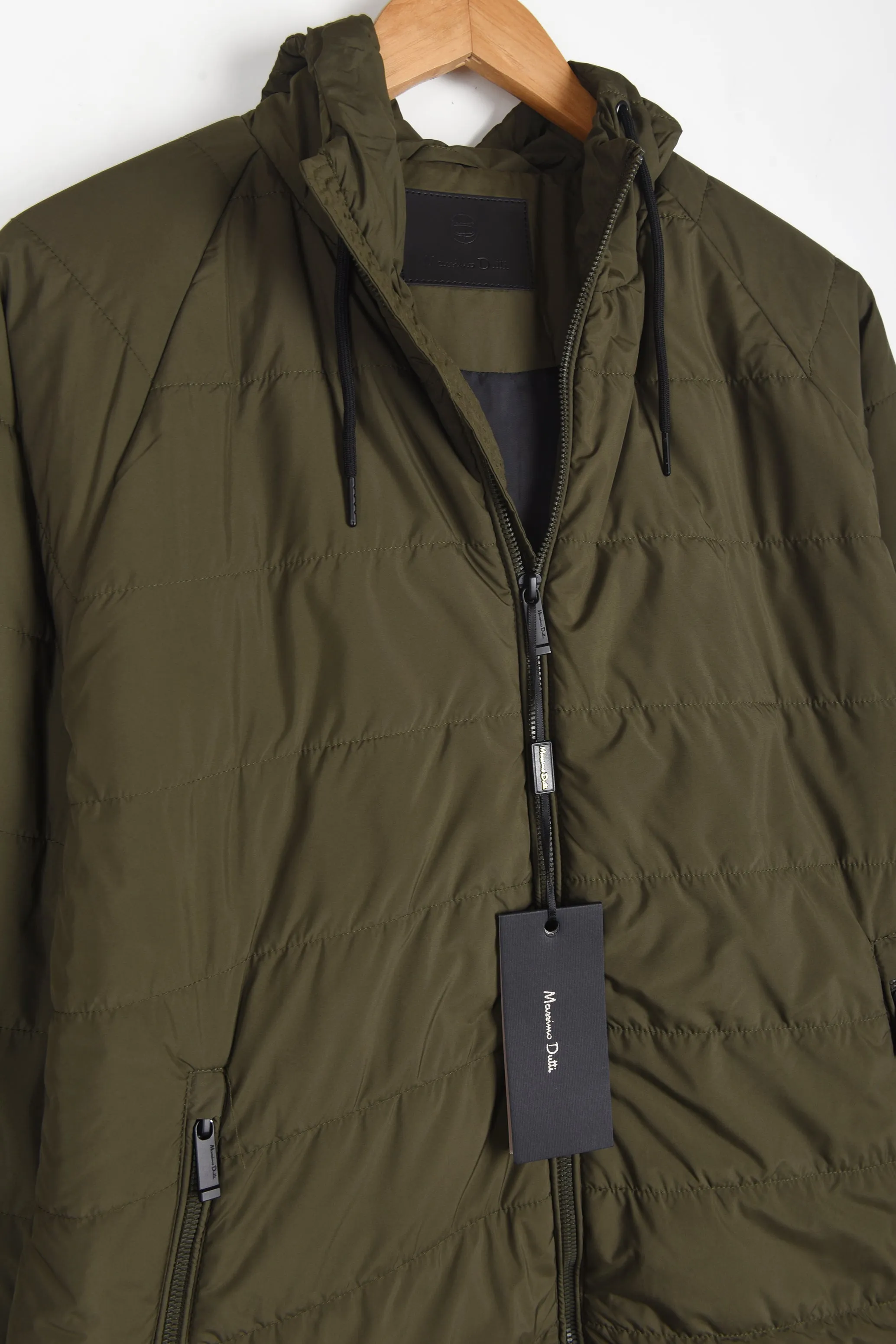 MASSIMO DUTTI HOODED LIGHT WEIGHT PUFFER