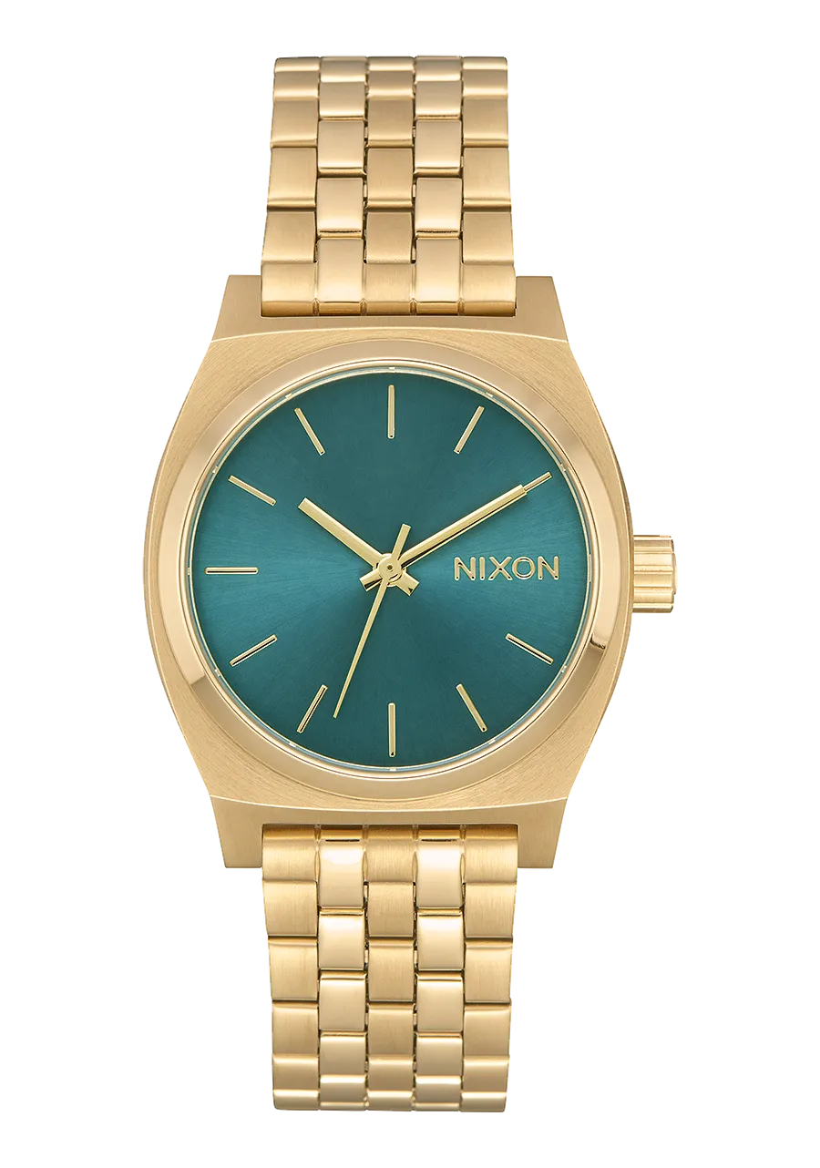 Medium Time Teller - Light Gold / Turquoise