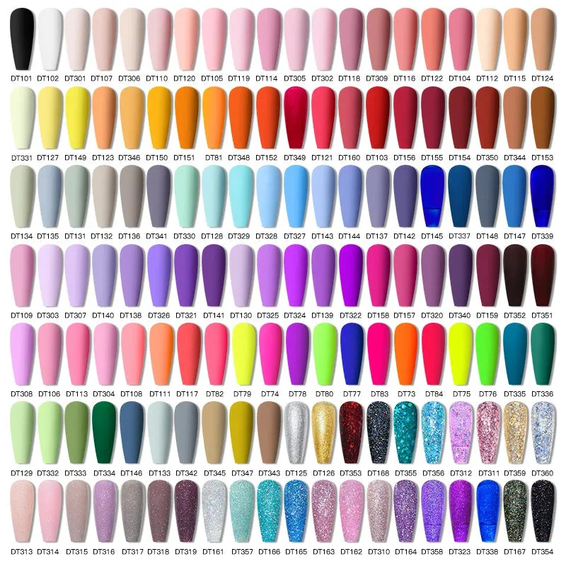 MEET ACROSS Gel Nail Polish Set: 6 Macaron Colors, Glitter, UV Nail Kit, Base & Matte Top Coat