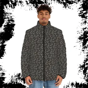 Men's SCBC "Paisley Bro" Puffer Jacket (AOP). Puffer Jacket, Spring, Mens Clothes, Warm Jacket, Lightweight, Paisley Print, Graphic Design.