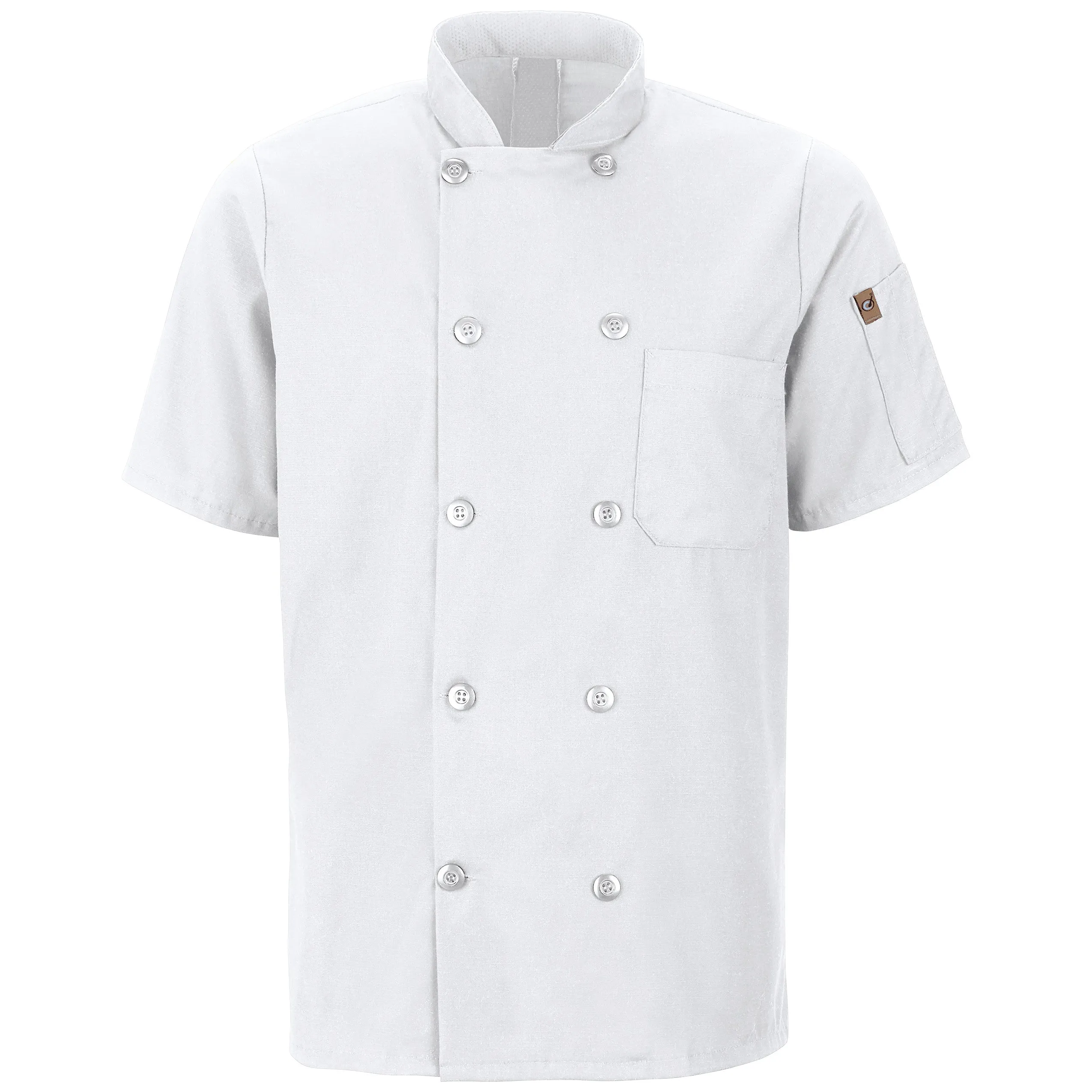 Men's Short Sleeve Chef Coat with OilBlok   MIMIX 046X - White