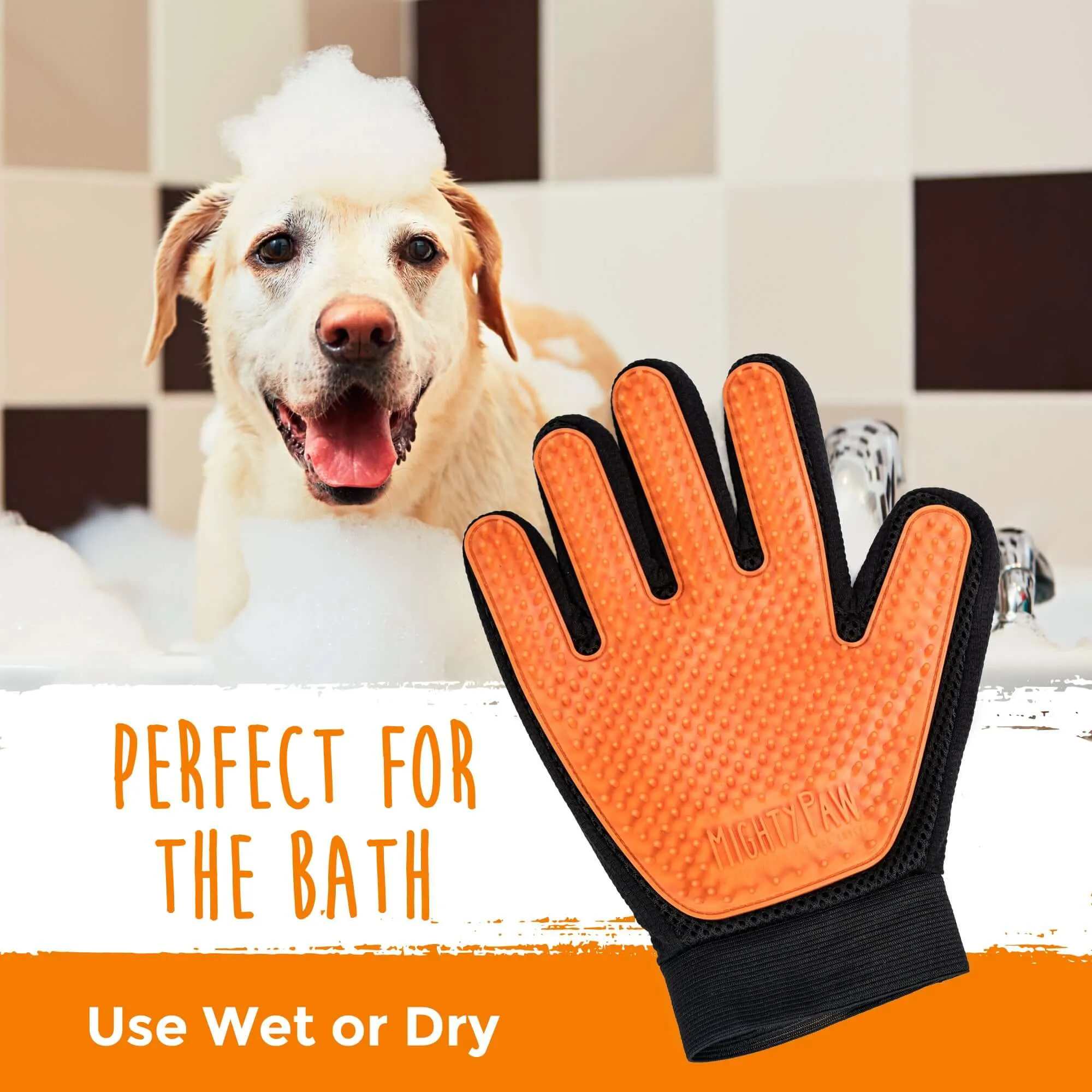 Mighty Paw Dog Grooming Glove: Pamper Your Pup with Ease!