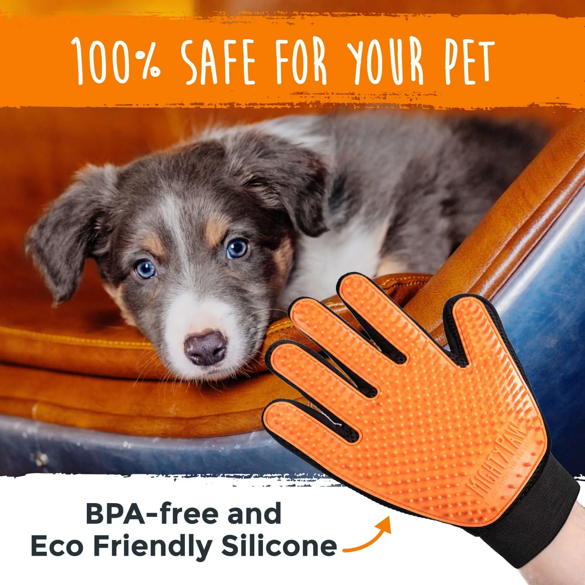 Mighty Paw Dog Grooming Glove: Pamper Your Pup with Ease!