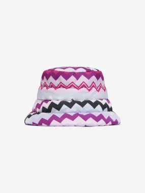 Missoni Girls Zigzag Bucket Hat in Pink