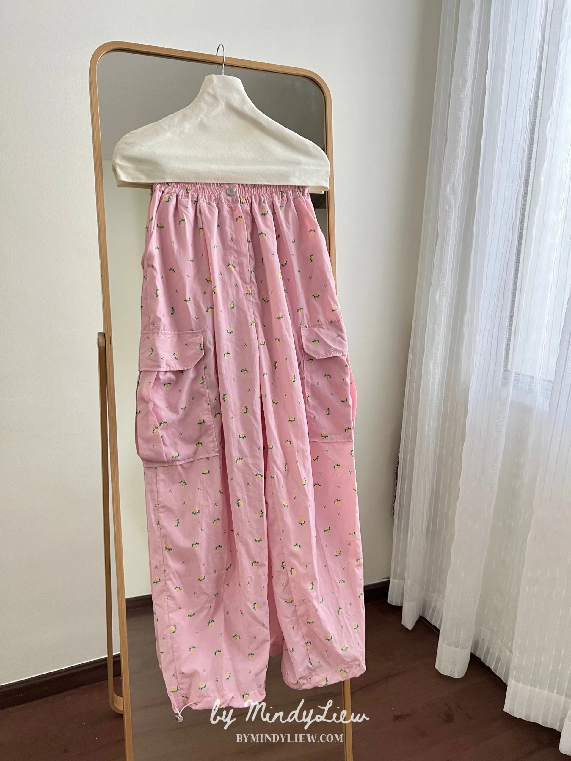 ML24525 Pink Cargo Pants