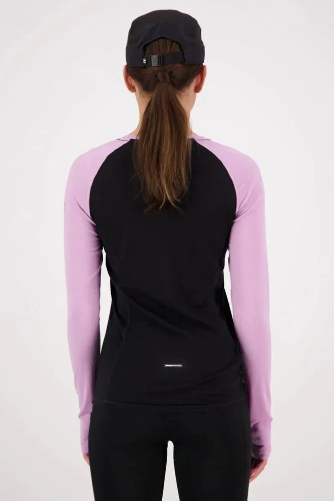 Mons Royale Bella Tech Women's Long Sleeve - Orchid/Black