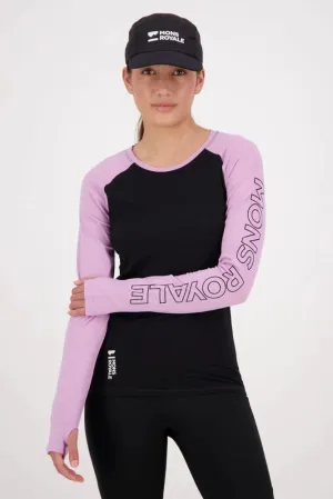 Mons Royale Bella Tech Women's Long Sleeve - Orchid/Black