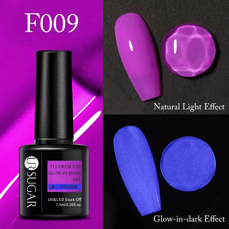 Neon Spark Gel Nail Polish: Vibrant Glow-in-Dark Art Kit