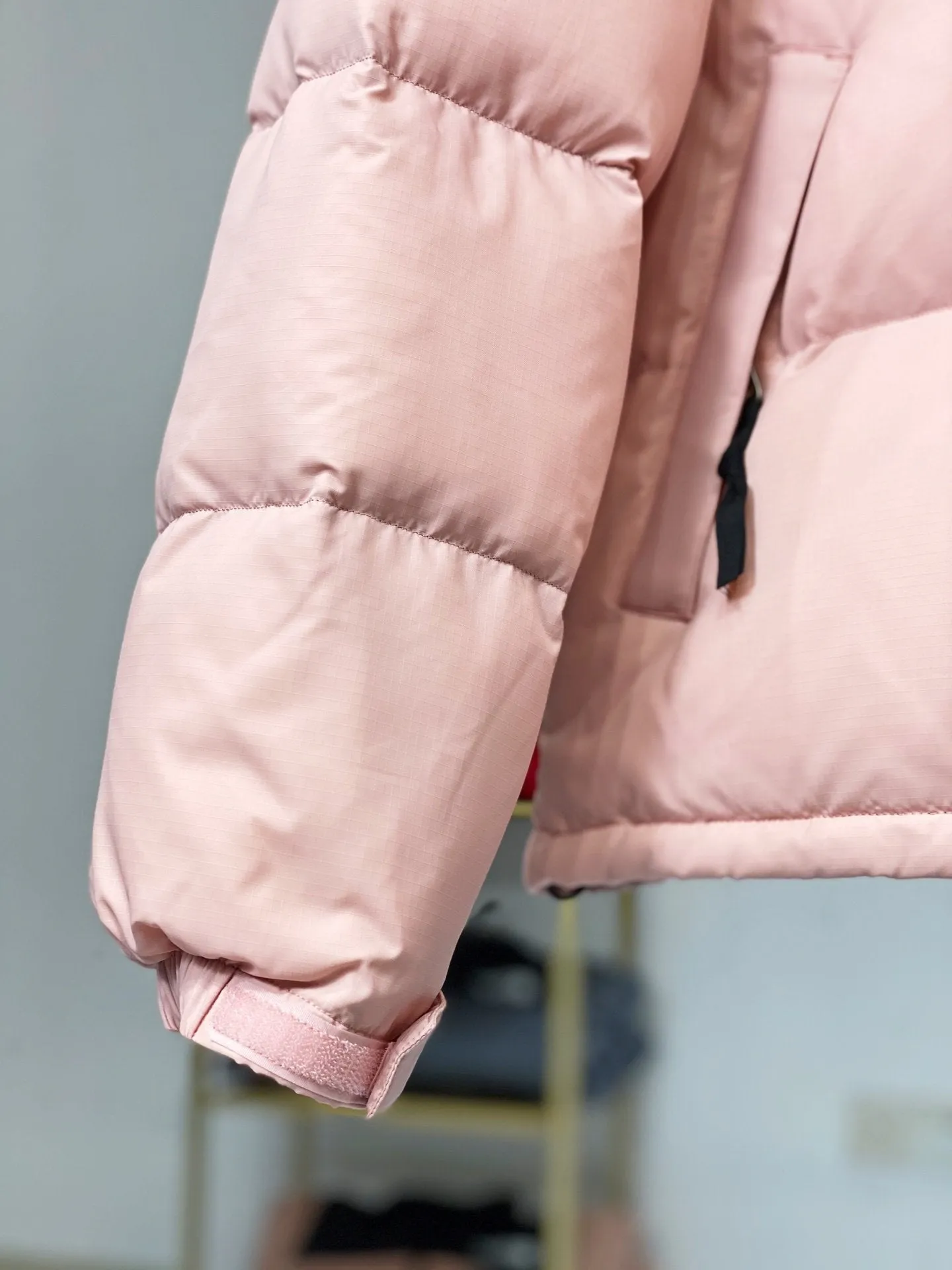 North Face-inspired 1996 Retro Nuptse Pink Black Jacket