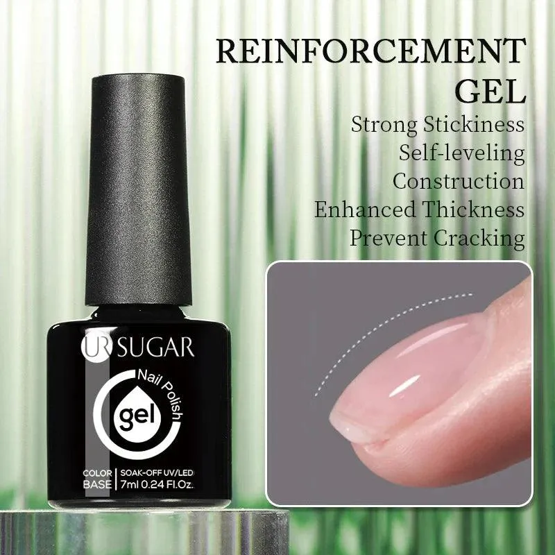 Nude Jelly White Rubber Base Gel: Long-Lasting Chip-Resistant Color