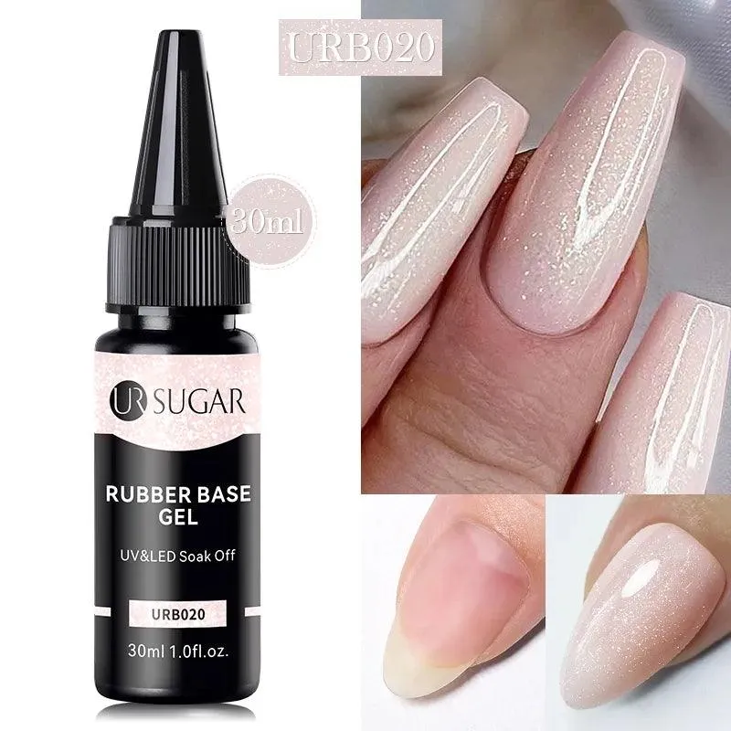 Nude Jelly White Rubber Base Gel: Long-Lasting Chip-Resistant Color