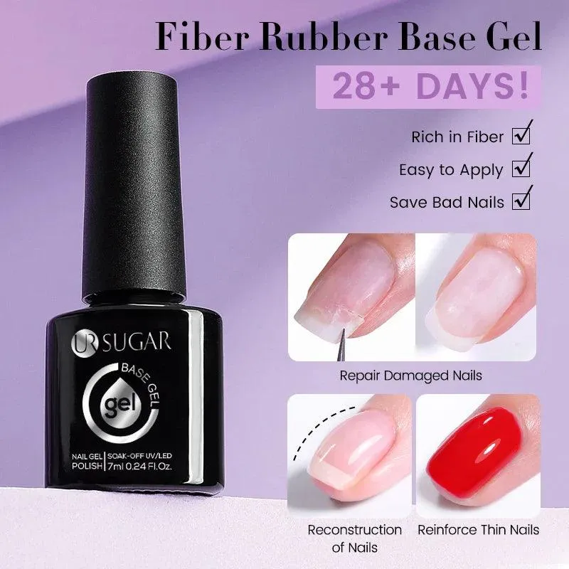 Nude Jelly White Rubber Base Gel: Long-Lasting Chip-Resistant Color